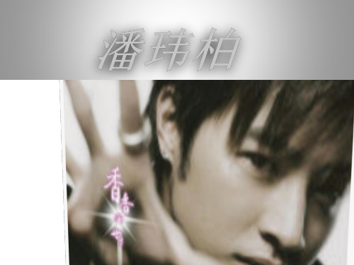 潘玮柏个人资料简介PPT
