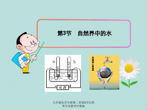 九年级化学全册第二章第3节自然界中水教学沪教版