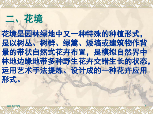 花坛花境(讲授)大全PPT课件
