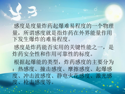 炸药的感度课件