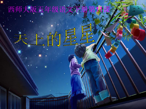 西师大版五年级语文下册第11课天上的星星ppt课件