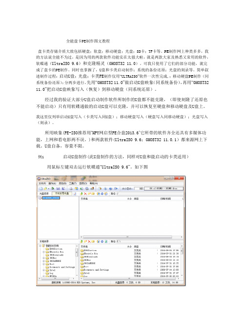 全能盘卡PE制作