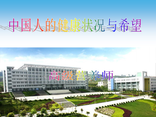 中国人的健康现状PPT课件