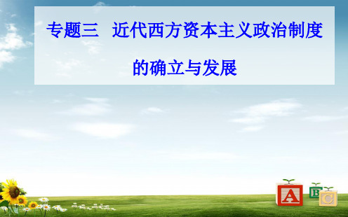 2019高中历史学业水平测试复习专题三考点2美国共和制的确立课件