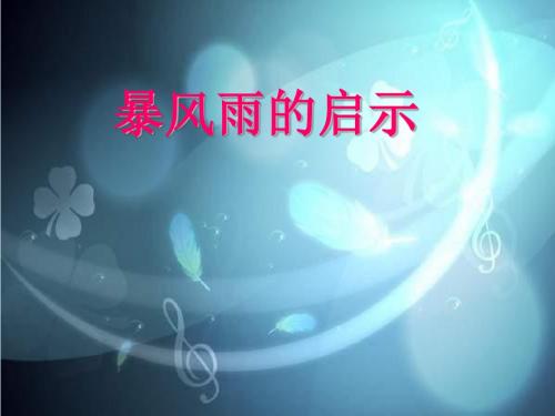 《暴风雨的启示》课件2-优质公开课-西南师大六下精品