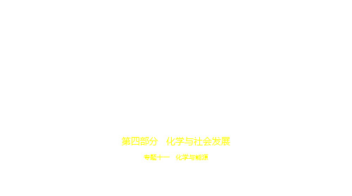 2021年福建中考化学复习练习课件：11专题十一 化学与能源