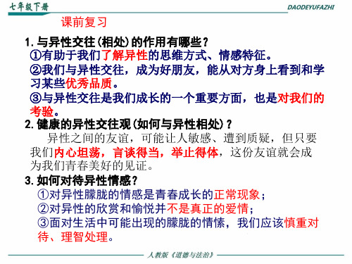 《青春萌动》完美课件部编版1