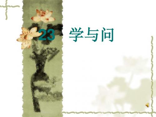 《学与问》ppt