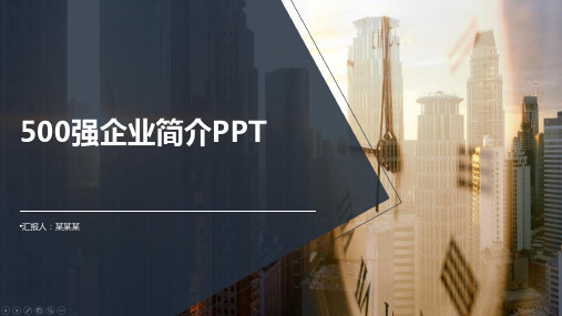 500强企业简介ppt