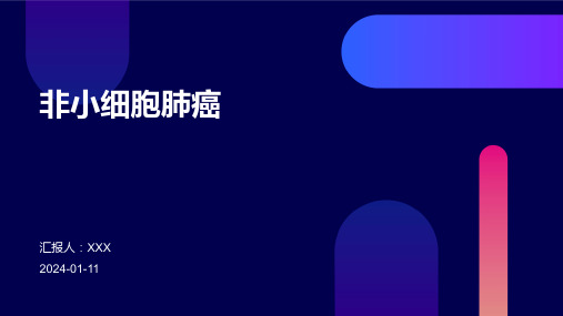 非小细胞肺癌PPT演示课件