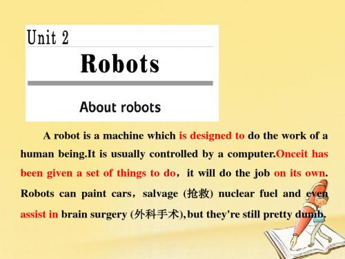 18学年高中英语Unit2RobotsSectionⅠWarmingUp