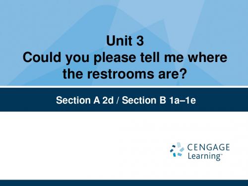 新目标(Go for it)版九年级Unit 3 Could you please tell me where the restrooms are_L2