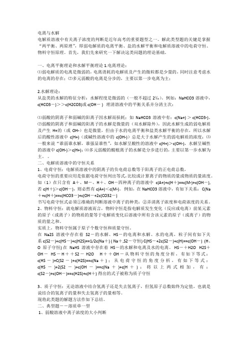 电离与水解