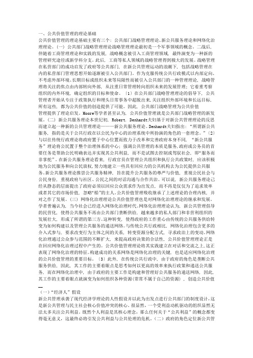公共价值管理
