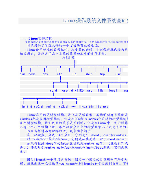 Linux操作系统文件系统基础知识详解