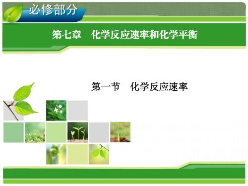 2014年高考一轮化学(人教版)：第7章 化学反应速率和化学平衡 第1节