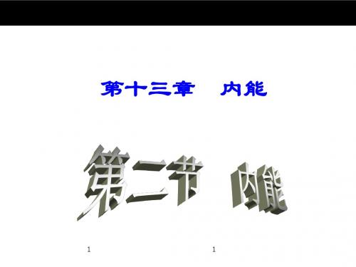 九年级物理：13.2《内能》ppt课件