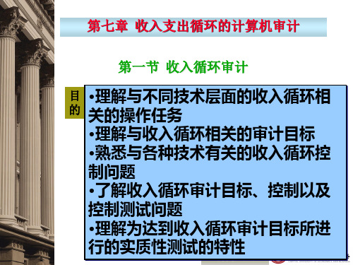 第7章收入支出循环系统审计PPT课件