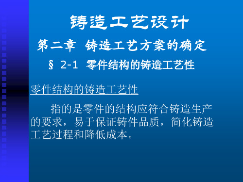 铸造工艺设计【精品课件】