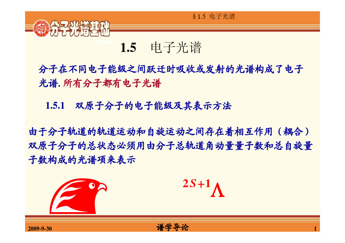 谱学导论 1-6分子光谱基础_2009