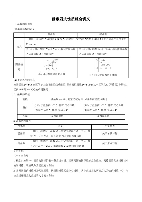 函数的性质专题讲义