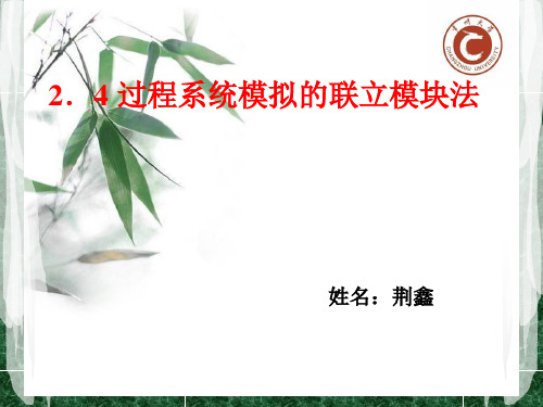 过程系统模拟的联立模块法