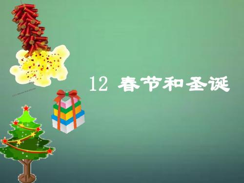 2015秋六年级品社上册《春节和圣诞》课件2 苏教版