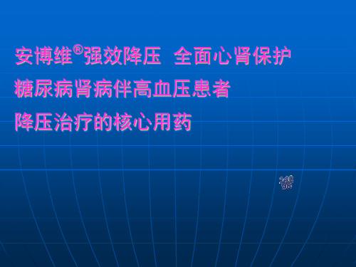 糖尿病肾病诊治指南ppt课件