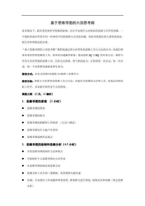 基于思维导图的六顶思考帽