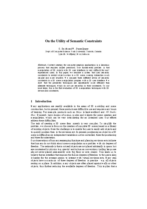 On the Utility of Semantic Constraints