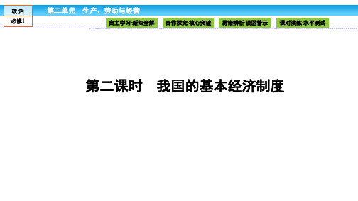 政治必修Ⅰ人教新课标4-2我国的基本经济制度课件(41张)