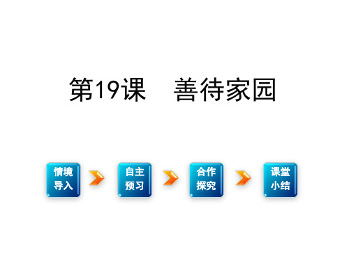 九年级下册第五单元社会科学19.善待家园(语文)