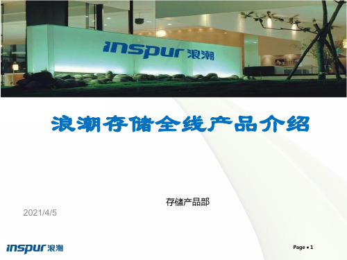 2011年浪潮存储产品线介绍