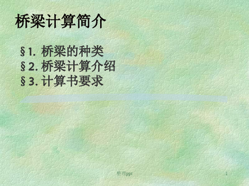 《桥梁计算方法》PPT课件 (2)