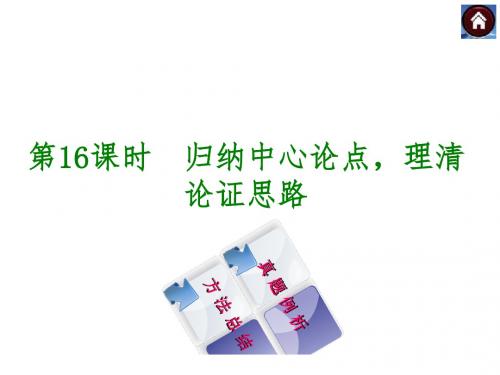 241+九年级语文专题复习课件：专题16归纳中心论点理清论证思路