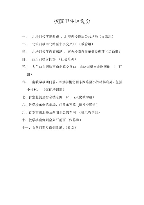 校院卫生区划分(1)