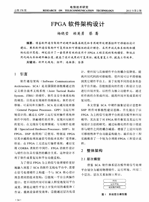 FPGA软件架构设计