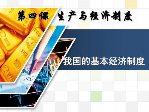 2.4.2我国的基本经济制度