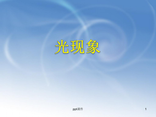初中物理光现象复习  ppt课件
