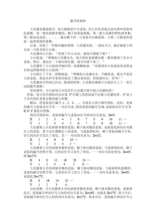 数学的奥妙
