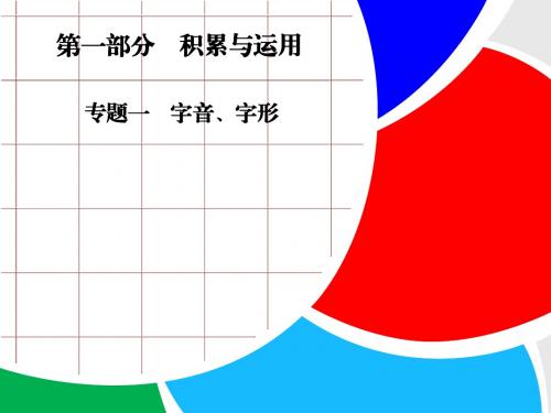专题一 字音、字形