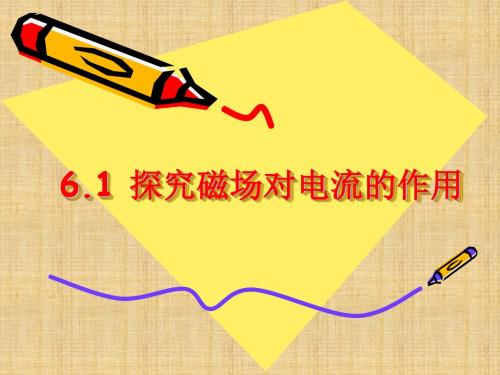 高中物理6.1 探究磁场对电流的作用 课件01(鲁科版选修3-1)