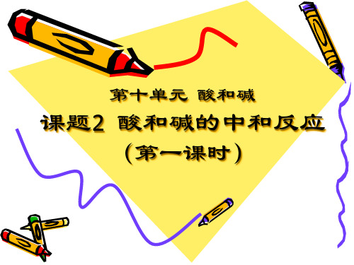 人教版九年级化学课件：10.2酸和碱的中和反应(共14张PPT)