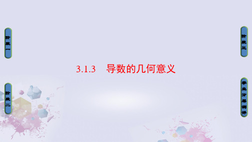 高中数学第三章导数及其应用3.1.3导数的几何意义课件新人教A版选修1-1