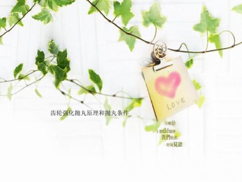 齿轮强化抛丸原理和抛丸条件