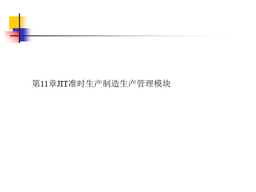 JIT准时生产制造生产管理模式(ppt 60页)