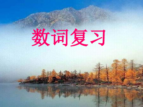 数词复习完整ppt课件