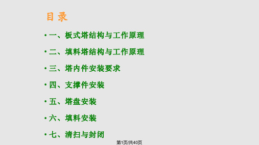 塔内件安装PPT课件