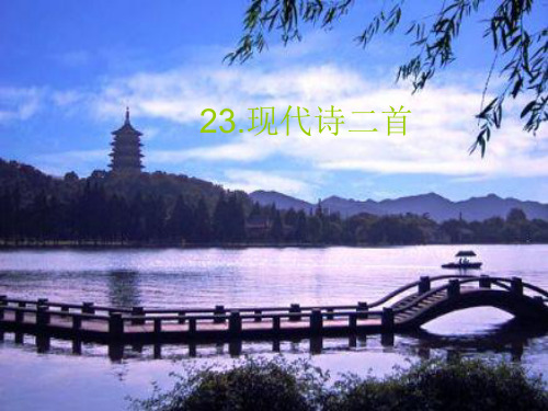 23现代诗二首