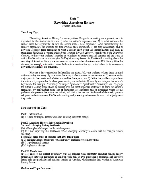 Unit7_Rewriting_American_History-推荐下载
